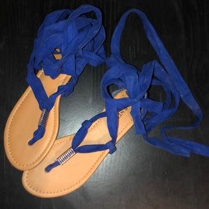 Tie up sandals